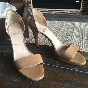 Tan Christian Louboutin Heels